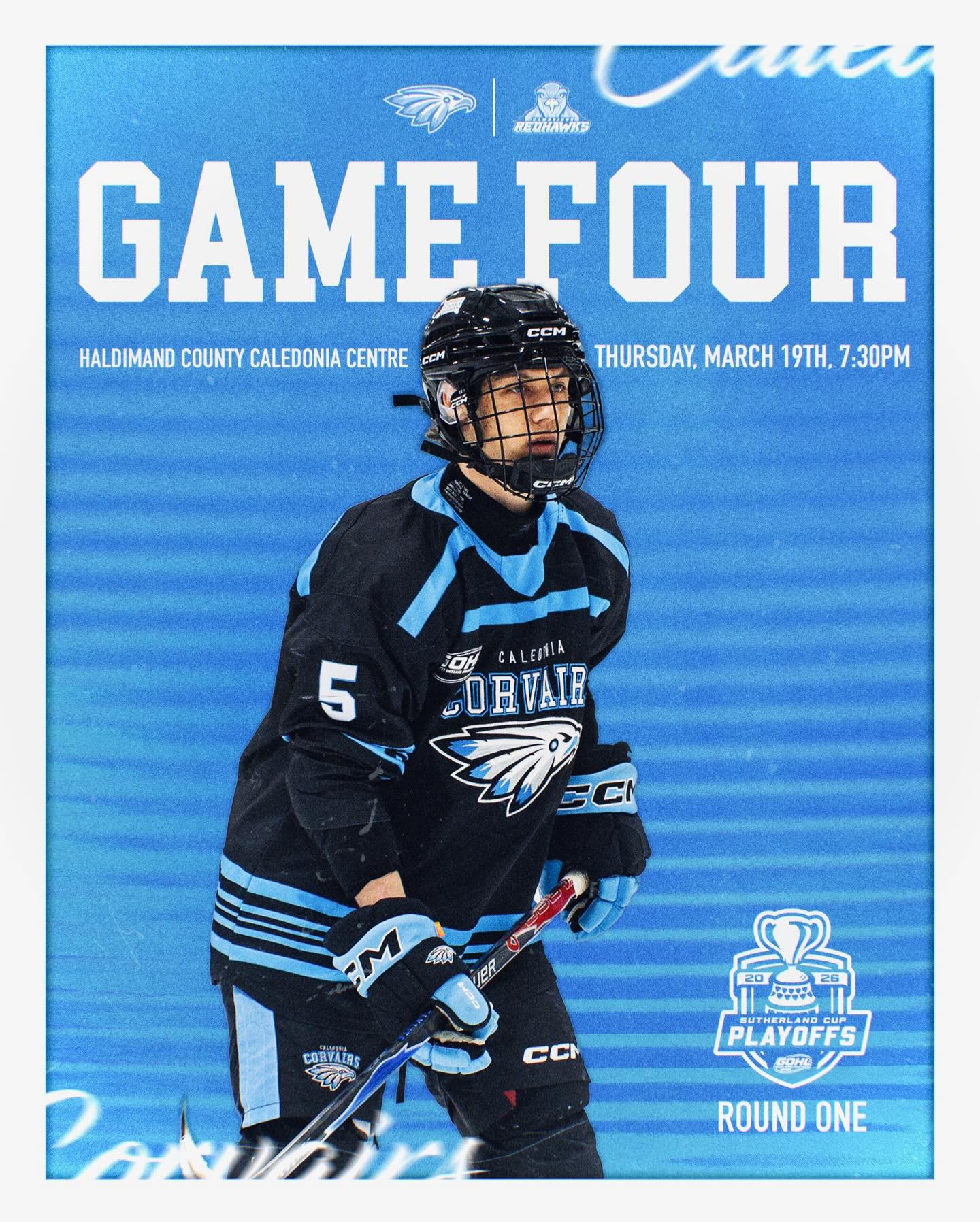 All Or Nothing. #AllForCaledonia 
⏰ 7:30 PM
🆚 @redhawksjrhc (CAM leads series 3-0)
🏟️ H.C.C.C
🎟️ Tickets at the door (Cash/Card) 
📺 Watch live on @flohockey 
📸 @ethsimages