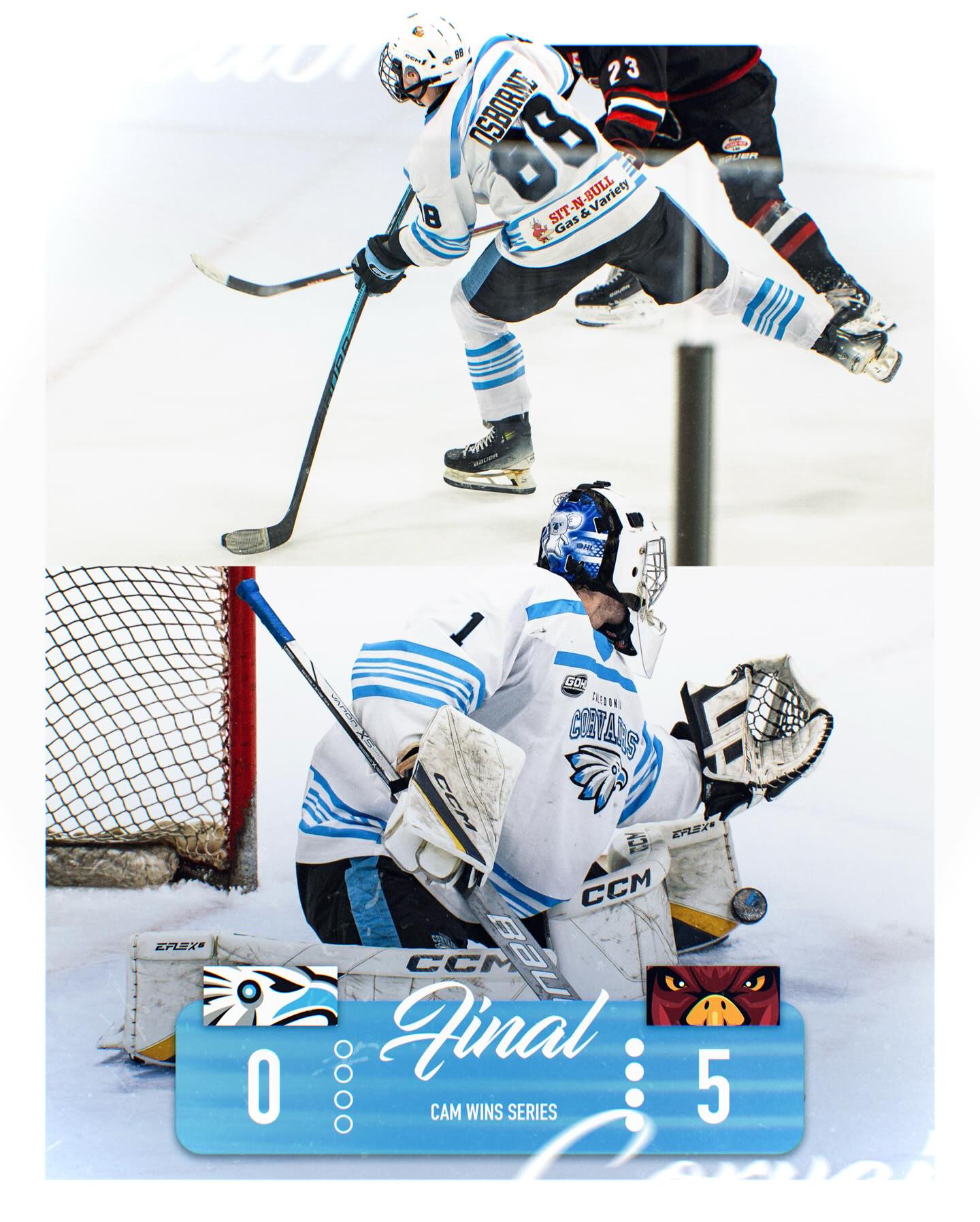 Not our year. 

Best of luck to @redhawksjrhc on the rest of their playoff journey. 🤝

We will be back. #AllForCaledonia 🩵